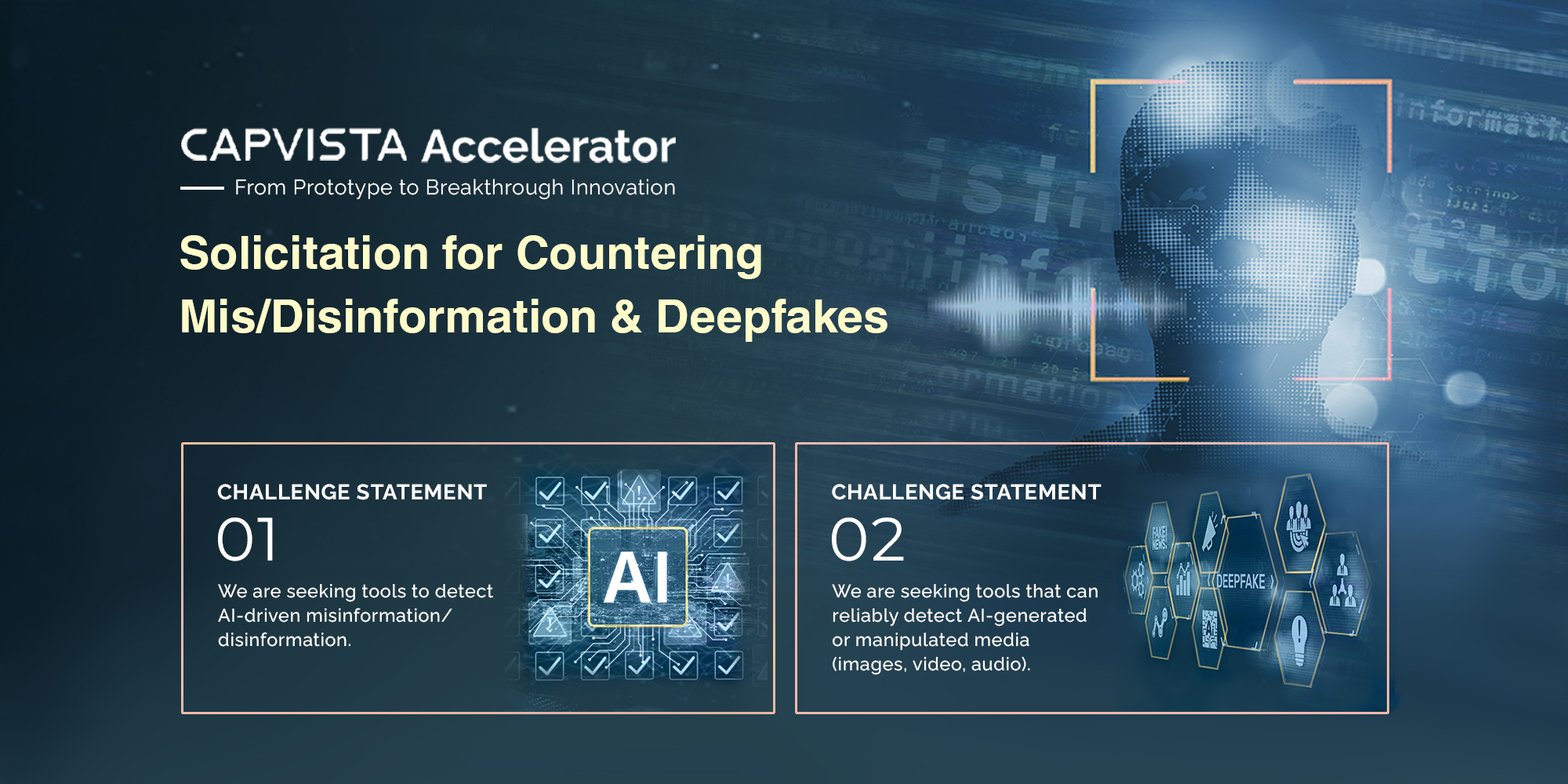 Solicitation for Countering Mis/Disinformation & Deepfakes